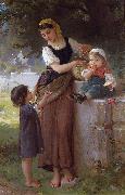Emile Munier May I Have One Too Germany oil painting artist